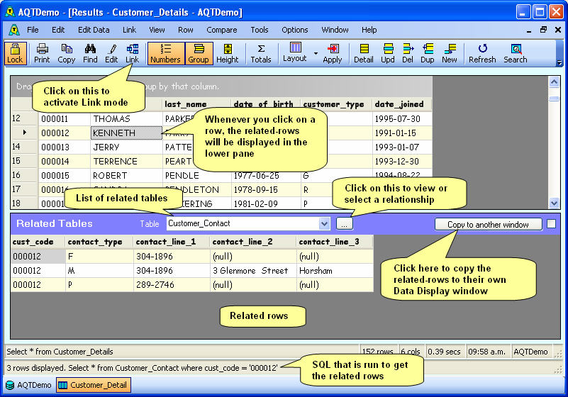 Link to related tables