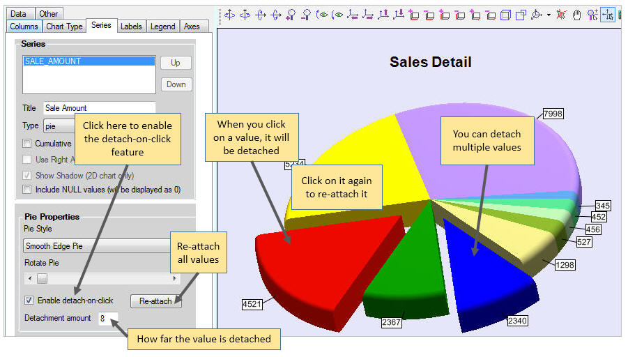 Chart Pie Detach