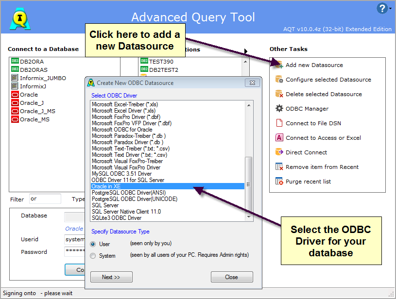 NewDatasourceAQT