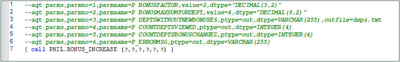 Run Procedure from SQL Window