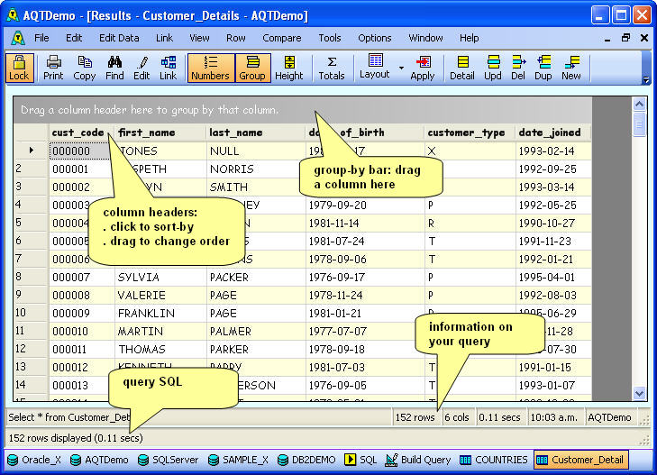 Data Display window