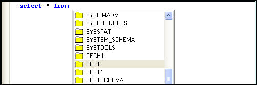 Run SQL Intellisense1