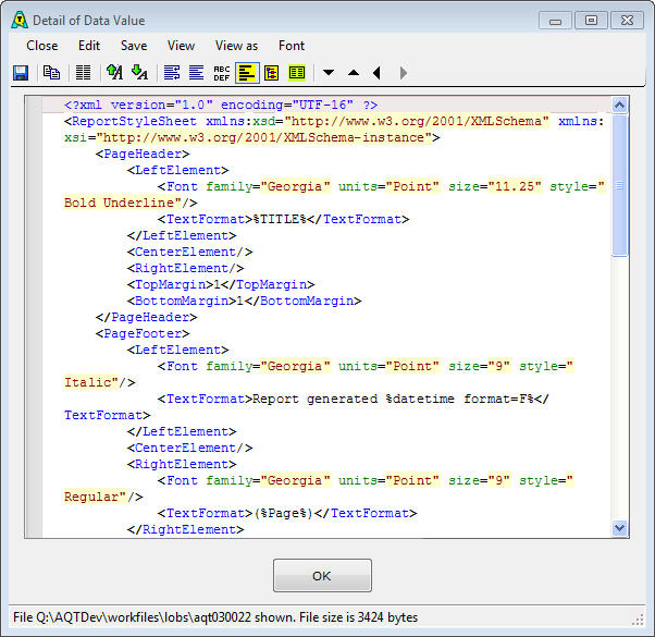 XML - View Formatted