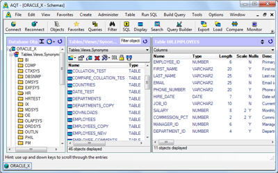 Advanced query tool v9 usedholoser